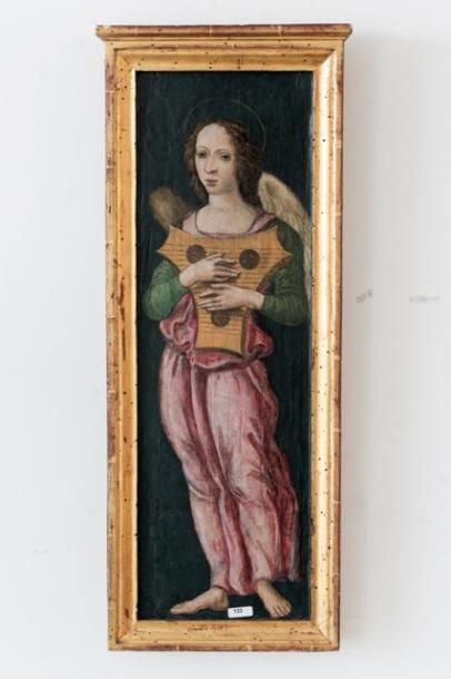DE CASTELLANI SOLLAZZINO Giuliano de Giovanni (c.1470-1543) [attribué à] "Ange musicien",...