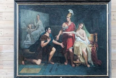 MEYNIER Charles (1768-1832) [attribué à] "Alexandre le Grand cédant Campaspe à Apelle",...