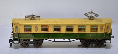 null MÄRKLIN écart. O, NL13020 (année 1930), motrice de tramway à 4 axes en jaune...