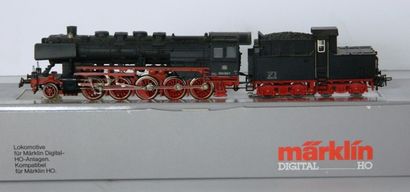 null MÄRKLIN 3684, locomotive à vapeur 150 noire de la DB 052 903-2, tender à 4 axes,...