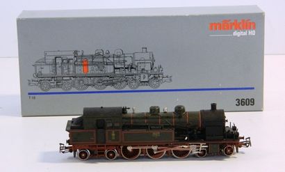 null MÄRKLIN, 2 locos-tender : 

- 3609, loco-tender 232, type T18 des chemins de...