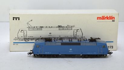 null MÄRKLIN 3173 SP, motrice BR 120 de la DB, série spéciale en bleu [en ordre de...