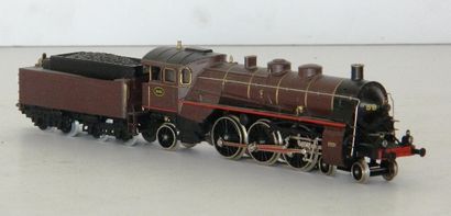 null MÄRKLIN 3111, locomotive à vapeur 231 brune et noire, série 5920 de la SNCB,...