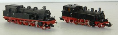 null MÄRKLIN, 2 locos-tender : 

- 3106 (1981), type 232 noire, série 78 355 de la...