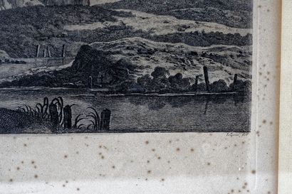 DE LOUTHERBOURG Philip Jakob II (1740-1812) "Alte foraine [sic]", estampe, 39x59,5...