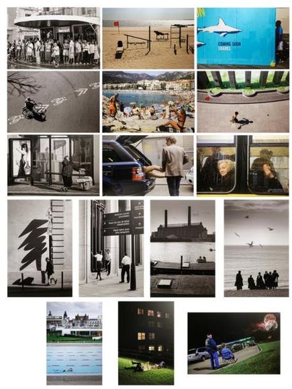 LICOPPE Christoph Suite de seize photographies contemporaines marouflées sur panneau,...