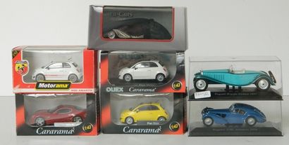 null (18) modèles de voitures françaises et diverses, diverses marques, en boîte...