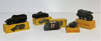null DINKY FR. (5) : 

- 80A EBR Panhard (EB) ;

- 80F ambulance militaire Renault...