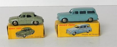 null DIINKY FR. (2) : 

- 24E Renault Dauphine verte (EB) ;

- 24F Peugeot 403 familiale...