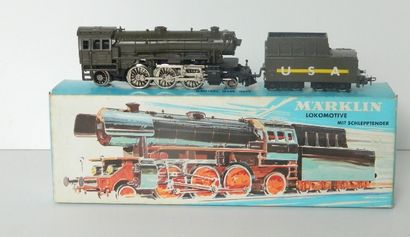 null MÄRKLIN, rarissime 3005 USA, locomotive 131 brune, tender à 4 axes, version...