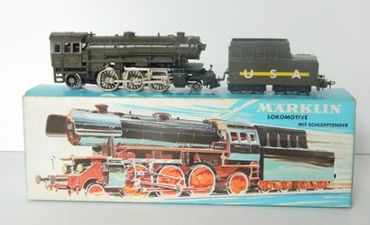 null MÄRKLIN, rarissime 3005 USA, locomotive 131 brune, tender à 4 axes, version...