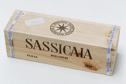 null ITALIE (TOSCANE), rouge, Sassicaia 2011, un magnum dans sa boîte d'origine ...