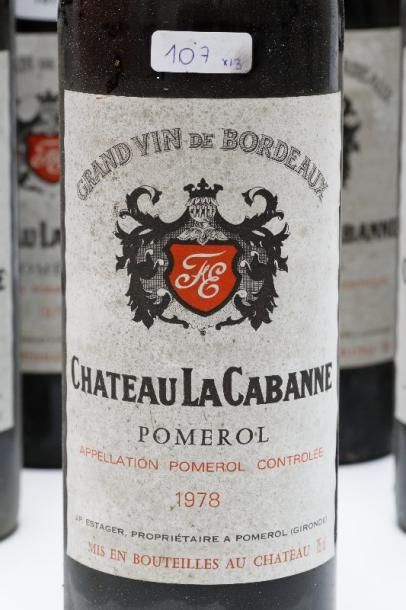 null BORDEAUX (POMEROL), rouge, ensemble de treize bouteilles :

- Château La Conseillante...