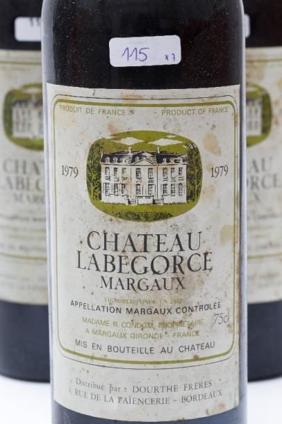 null BORDEAUX (MARGAUX), rouge, ensemble de sept bouteilles :

- Château Pouget,...