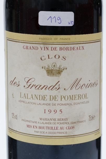null BORDEAUX, varia de dix bouteilles :

- (MOULIS), rouge, Château Chasse-Spleen,...