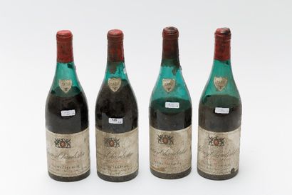 null BOURGOGNE, rouge, Gevrey-Chambertin / Jean Allier 1959, quatre bouteilles [étiquettes...