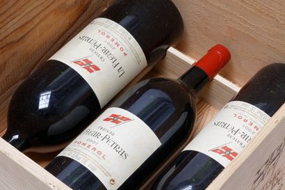 null BORDEAUX (POMEROL), rouge, Château La Fleur-Pétrus 2001, trois magnums dans...