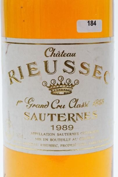 null BORDEAUX (SAUTERNES), blanc liquoreux, Château Rieussec, premier grand cru classé...