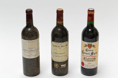 null BORDEAUX, rouge, ensemble de onze bouteilles :

- (BERGERAC), Château La Salagre...