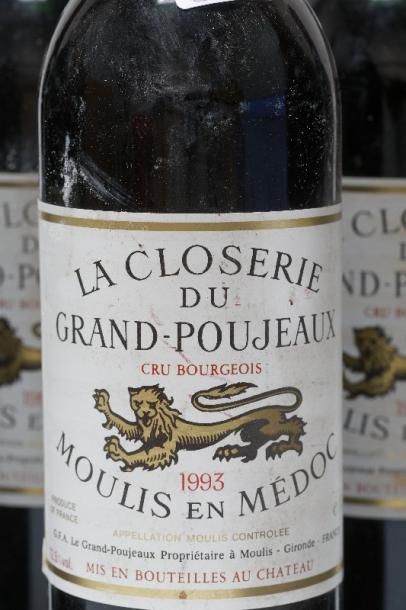 null BORDEAUX (MOULIS), rouge, La Closerie du Grand-Poujeaux, cru bourgeois 1993,...