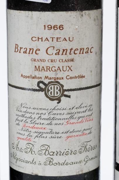 null BORDEAUX, rouge, lot de dix bouteilles :

- (MARGAUX), Château Brane Cantenac,...