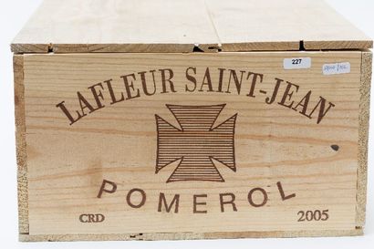 null BORDEAUX (POMEROL), rouge, Château Lafleur Saint-Jean 2005, douze bouteilles...