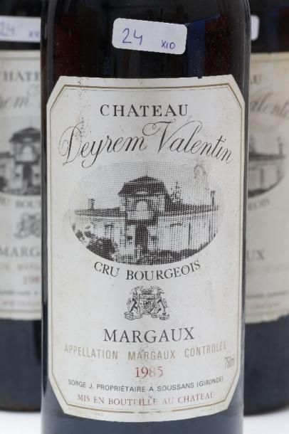null BORDEAUX (MARGAUX), rouge, Château Deyrem Valentin, cru bourgeois 1985, dix...