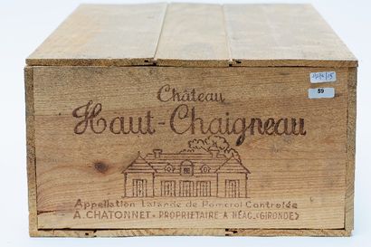 null BORDEAUX (LALANDE-DE-POMEROL), rouge, Château Haut-Chaigneau s.m., douze bouteilles...