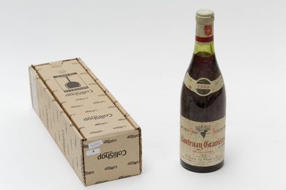 null BOURGOGNE, rouge, Santenay Gravières 1980, une bouteille.