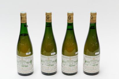 null BOURGOGNE, blanc, Quarts de Chaume - Domaine des Baumard, 1989, quatre bouteilles...