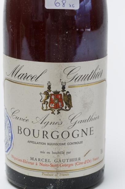 null BOURGOGNE, rouge, Santenay - Clos Genets / Marcel Gauthier 1978, six bouteilles...