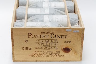 null BORDEAUX (PAUILLAC), rouge, Château Pontet-Canet, cinquième grand cru classé...