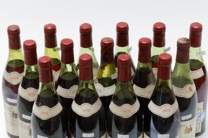 null BOURGOGNE, rouge, Cuvée Agnès Gauthier 1978, quinze bouteilles [certaines étiquettes...