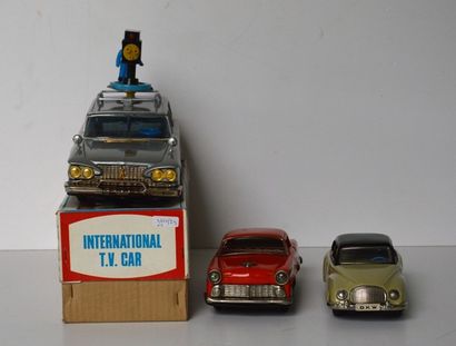 null Jouets automobiles en tôle (3) :

- ICHICO Japan, International TV Car, Plymouth...