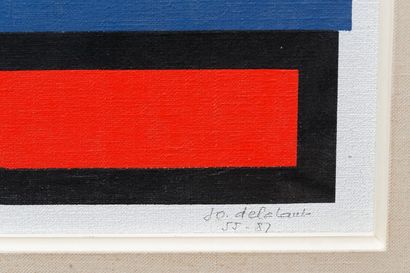 DELAHAUT Jo (1911-1992) "Sans titre", XXe, sérigraphie, signée en bas à droite et...