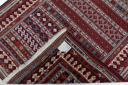 PERSE Petit tapis de style Bakhtiar à motifs géométriques, 160x104 cm env.