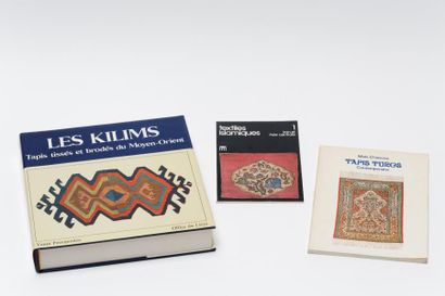 null Trois ouvrages sur les tapis : Les Kilims, Tapis turcs, Textiles islamiques...