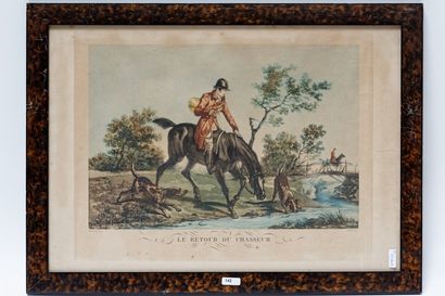 VERNET Carle (1758-1836) "La Chasse", "Le Renard pris" et "Le Retour du chasseur",...