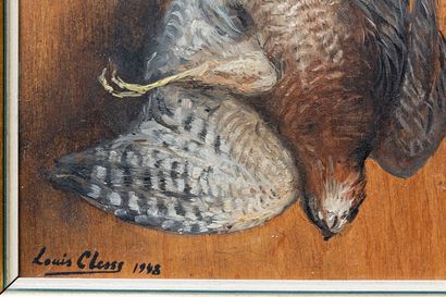 CLESSE Louis (1889-1961) "Épervier", 1948, huile sur panneau, signée et datée en...