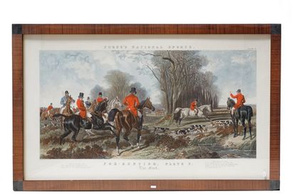 HERRING John Frederick I (1795-1865) "Fox-Hunting - Plate 1 (The Meet) & Plate 2...