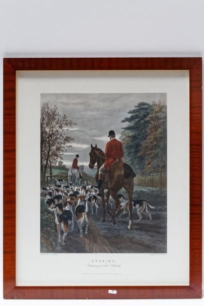 DOUGLAS Edward Algernon S. (c.1850-c.1920) "Evening - Returning to the Kennels",...