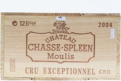 null BORDEAUX (MOULIS), rouge, Château Chasse-Spleen 2004, douze bouteilles dans...