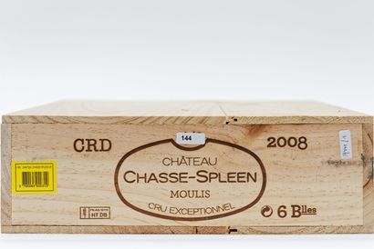 null BORDEAUX (MOULIS), rouge, Château Chasse-Spleen 2008, six bouteilles dans leur...