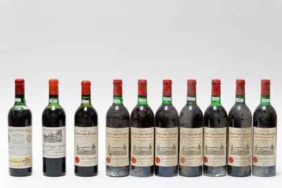 null BORDEAUX (SAINT-ÉMILION), rouge, ensemble de dix bouteilles :

- Château Grand-Corbin-Despagne,...