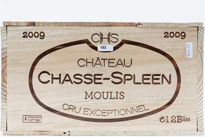null BORDEAUX (MOULIS), rouge, Château Chasse-Spleen 2009, douze bouteilles dans...