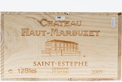 null BORDEAUX (SAINT-ESTÈPHE), rouge, Château Haut-Marbuzet 2009, douze bouteilles...
