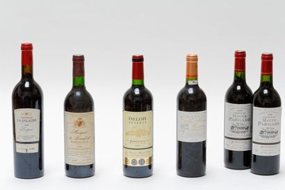 null BORDEAUX, rouge, ensemble de cinq bouteilles :

- (SAINT-ESTÈPHE), Château Meyney...