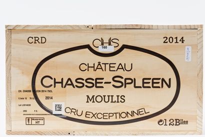 null BORDEAUX (MOULIS), rouge, Château Chasse-Spleen 2014, douze bouteilles dans...