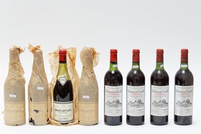 null BORDEAUX, rouge, ensemble de vingt-cinq bouteilles :

- (POMEROL), Château Lafleur...