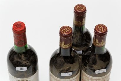 null BORDEAUX, rouge, ensemble de quatre bouteilles :

- (SAINT-ÉMILION), Château...